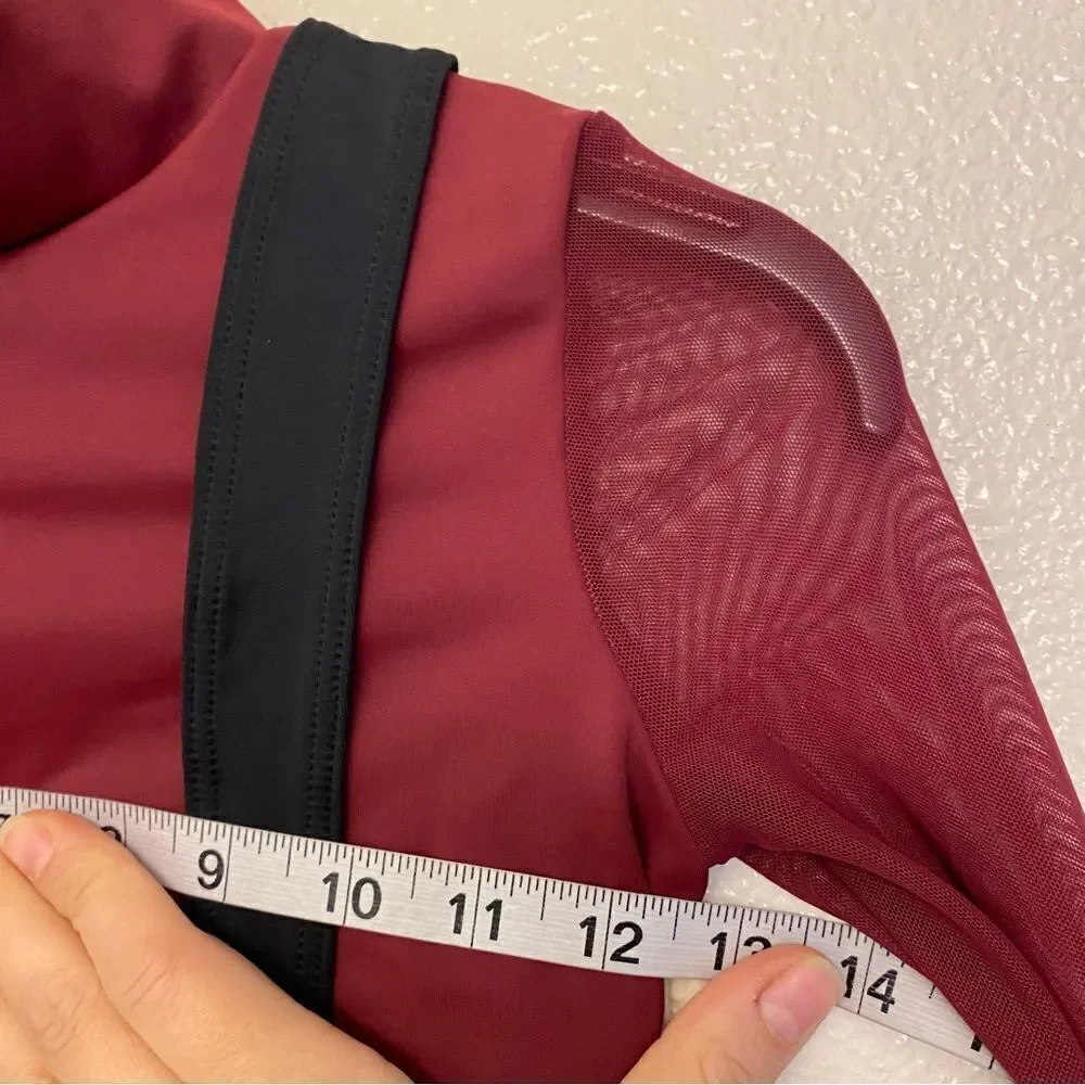 Weissman dance costume burgundy